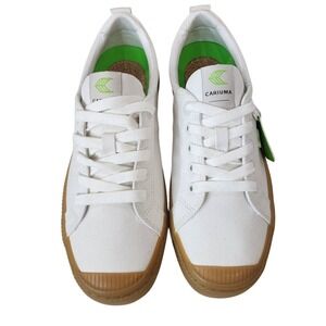 NWT Cariuma OCA Low White Canvas Gum Sole Sneakers Women's Size 7